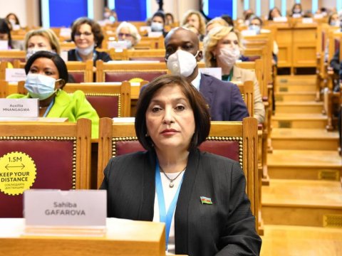 Sahibə Qafarova beynəlxalq forumda - FOTO 