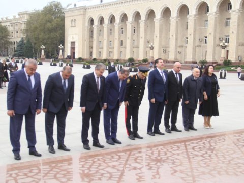Gəncədə müstəqilliyin bərpasının 30 illiyi qeyd olunub