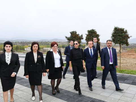 Prezidentlə xanımının Füzuli səfərindən - FOTOLAR