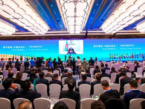 Nazir beynəlxalq konfransda Zəngəzur dəhlizindən danışdı