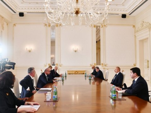 Prezident Xorvatiyanın xarici işlər nazirini qəbul etdi