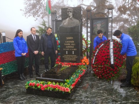 Şəhidin xatirəsi yad edildi - FOTO