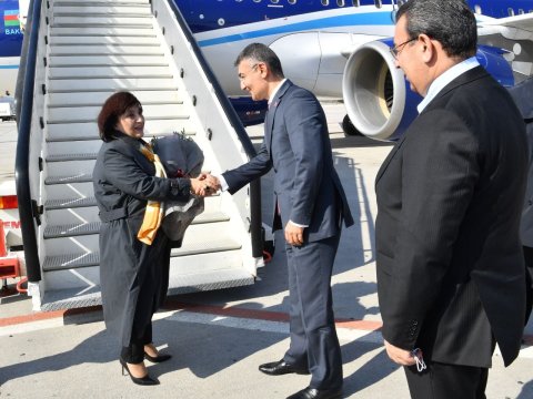 Sahibə Qafarova Yunanıstanda səfərdədir