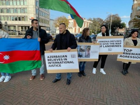 Haaqada “Vətənə dəstək” aksiyası keçirilib - FOTO