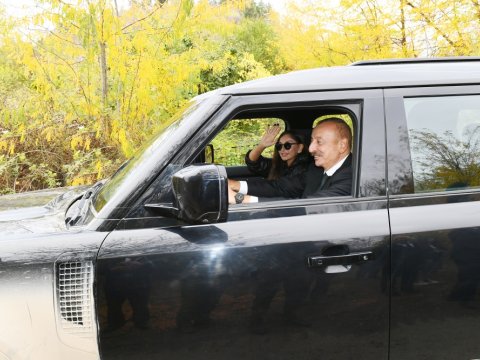 Prezidentin Zəngilan səfərindən FOTOLAR