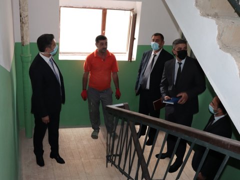 Naftalanda quruculuq işləri davam edir