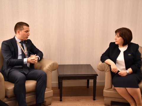 Sahibə Qafarova Monteneqro Parlamentinin sədri ilə görüşüb  