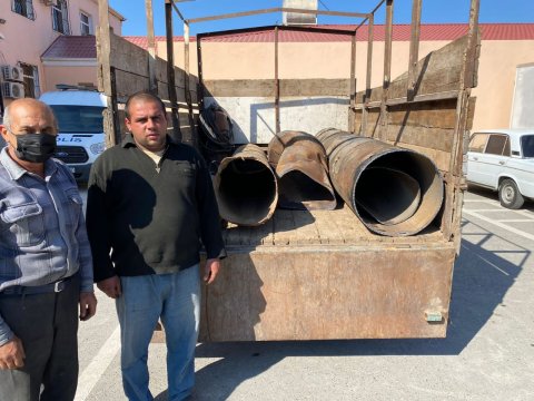 İşğaldan azad edilmiş kənddən dəmir oğurlayanlar SAXLANILDI