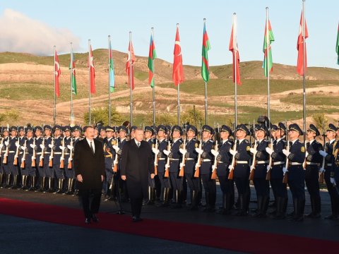 Zəngilanda Ərdoğanı qarşılama mərasimi - VİDEO