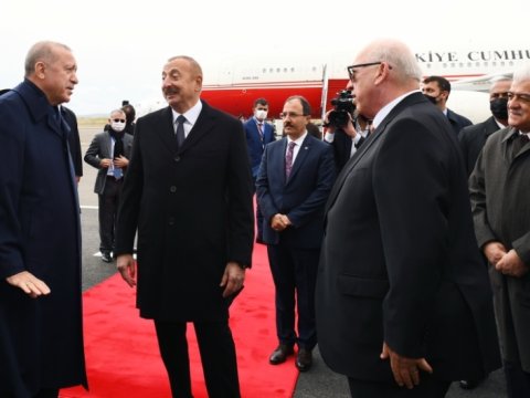 Prezidentlər Cahangir Əsgərovla zarafat etdilər - VİDEO  