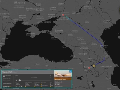 Rusiya Gümrüyə hərbi yüklərini Azərbaycan üzərindən aparır - FOTO