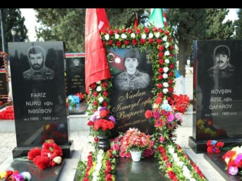 Gəncədə şəhidlər anıldı - FOTO