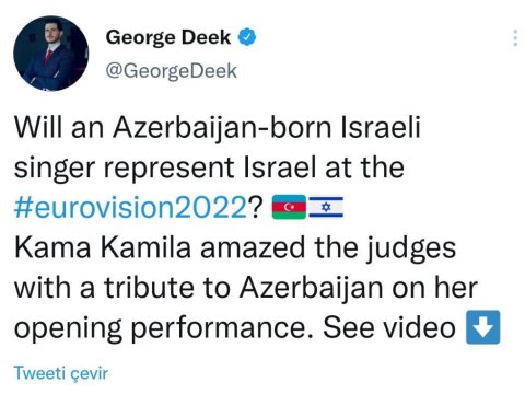 Səfir azərbaycanlı müğənninin İsraildəki çıxışından yazdı