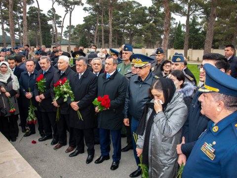 Şəhid pilotun anım günüdür - FOTO