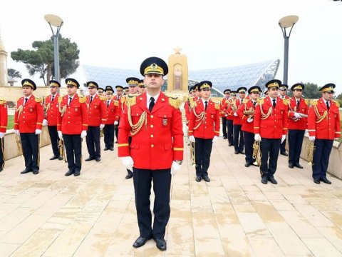 Ali Hərbi Məktəbinin orkestr heyəti Türkiyəyə getdi - VİDEO