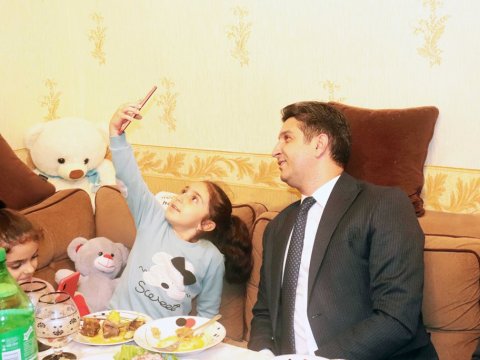 Şəhid övladının ad günü qeyd olundu - FOTO