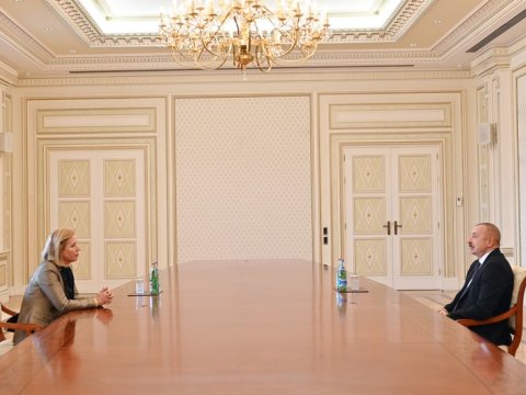 Prezident İsrailin sabiq xarici işlər nazirini qəbul etdi