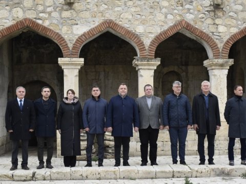 Estoniya parlamentinin nümayəndələri Ağdamda olublar - FOTOLAR