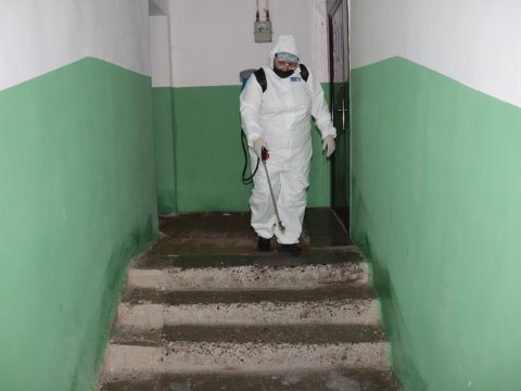 Naftalanda dezinfeksiya işləri davam etdirilir