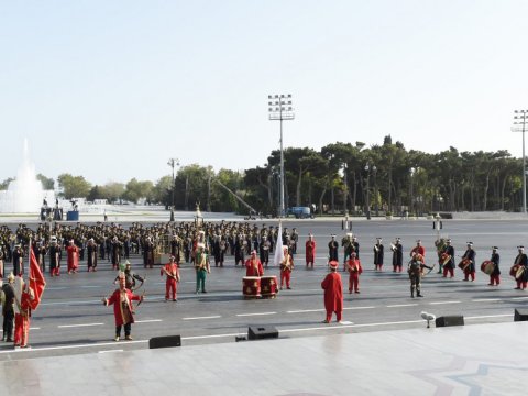 Türkiyənin Mehteran Birliyinin nümayəndələri Bakıdadır