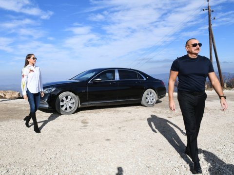 Prezident Şuşa Yayım Stansiyasının əsasını qoydu - FOTO