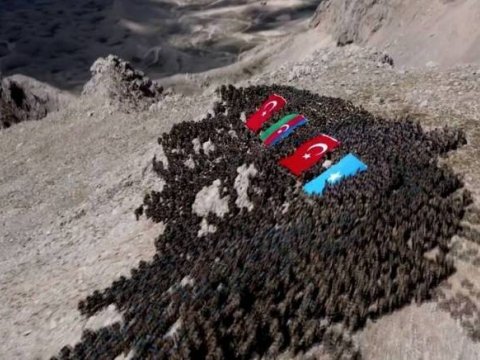 Türk komandalarından yürüş 