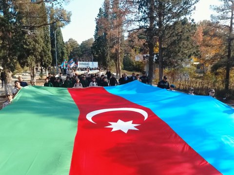 Naftalanda “Zəfər Yürüşü” - FOTOLAR
