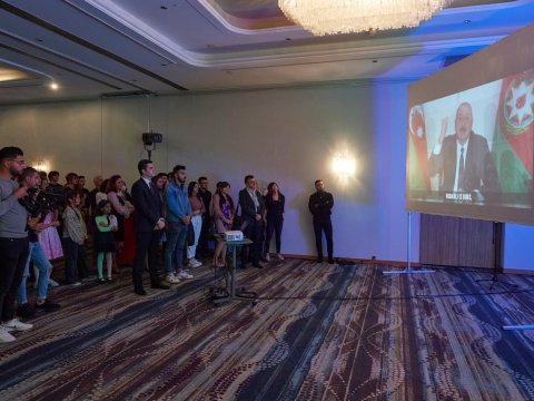 Strasburqda Zəfər Günü təntənəsi - FOTO