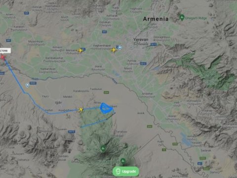 Türkiyə dronu Ermənistanla sərhəddə - FOTO