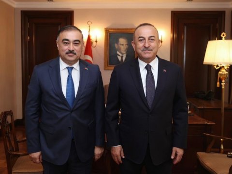 Çavuşoğlu Azərbaycan səfirini qəbul edib