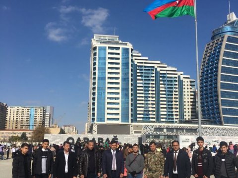Hacıqabulun ictimaiyyət nümayəndələri “Hərbi Qənimətlər Parkı”nda - FOTOLAR