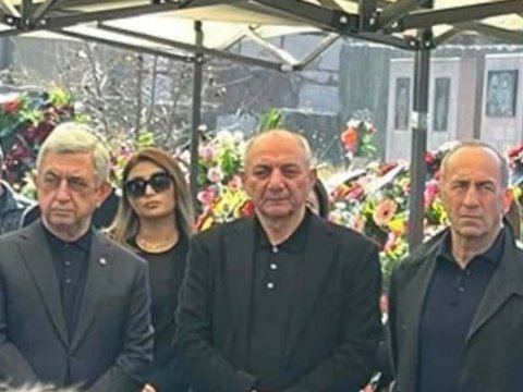 Sarkisyan və Koçaryan Xankəndidə - FOTO