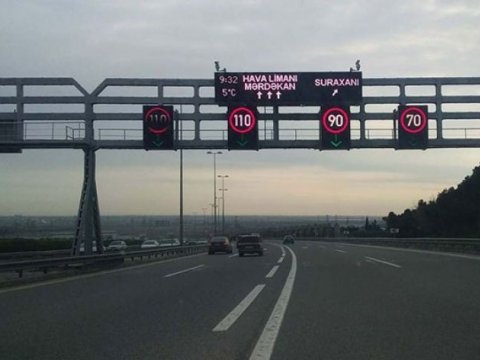 Bu yollarda sürət həddi ENDİRİLDİ