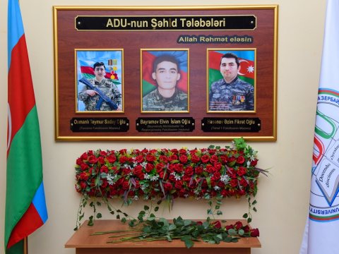 Şəhid məzunların xatirəsi əbədiləşdirildi