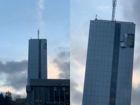 Küləyin Milli Məclisə vurduğu ZİYAN