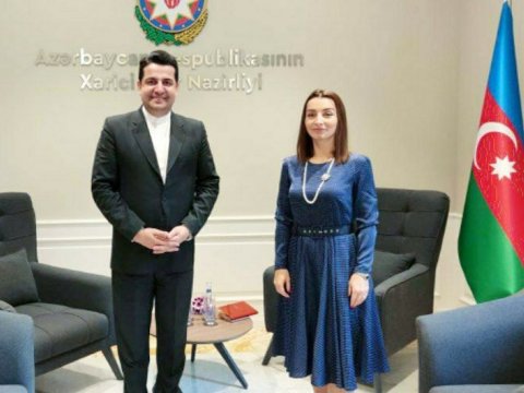 Leyla Abdullayeva İran səfiri ilə görüşdü