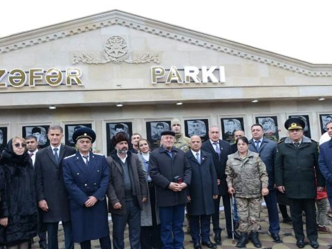 Lerikdə Zəfər parkının açılışı - FOTOLAR
