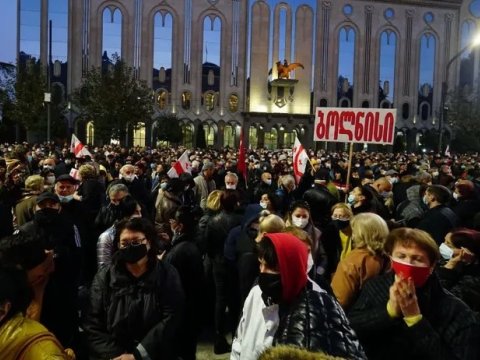 Gürcüstan müxalifətindən aksiya