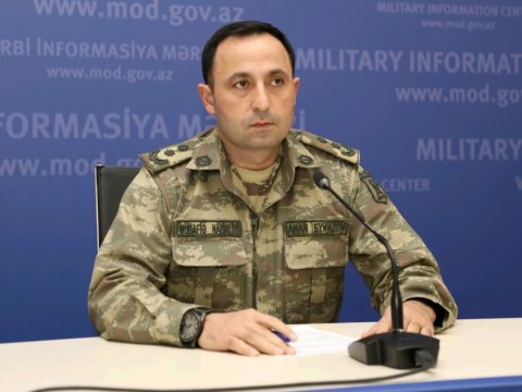 Müdafiə Nazirliyi Ermənistanın təxribatları ilə bağlı birifinq keçirib - VİDEO