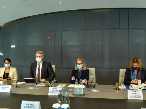 Mikayıl Cabbarov Dünya Bankının vitse-prezidenti ilə görüşdü