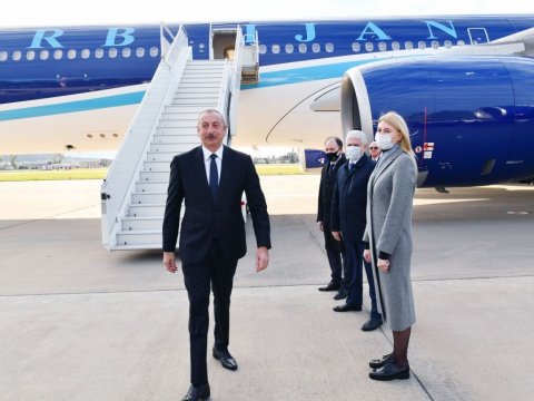 İlham Əliyev Soçidəki üçtərəfli görüşə GETDİ