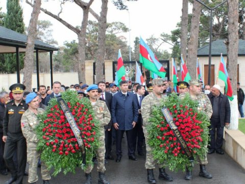 İki şəhidin məzarı Şəhidlər Xiyabanına köçürüldü