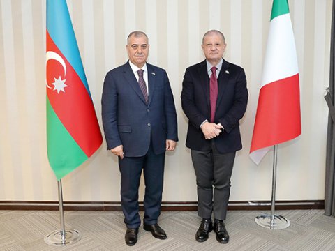 Əli Nağıyev İtaliya Maliyyə Qvardiyasının baş komandanı ilə görüşdü