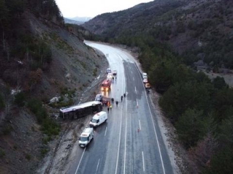 Türkiyədə qəza: 22 yaralı