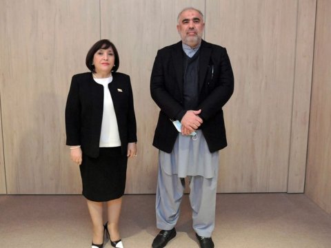 Sahibə Qafarova pakistanlı həmkarı ilə GÖRÜŞDÜ