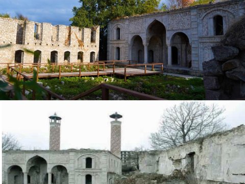 Aşağı Gövhərağa məscidi bərpa olunur