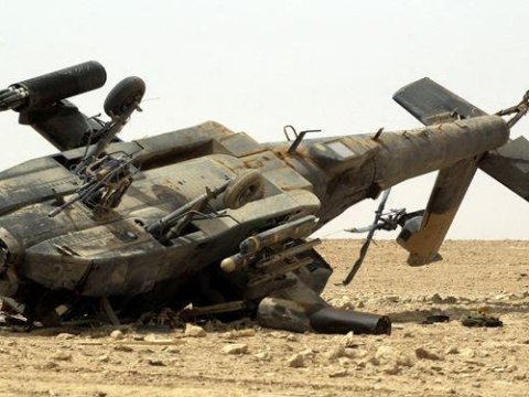Hərbi helikopterimiz qəzaya uğradı: ölən və yaralananlar var
