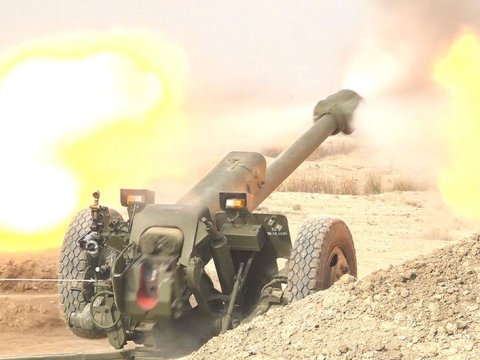 Naxçıvanda döyüş atışlı taktiki təlimlər