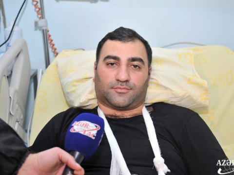Yaralı zabit qəza anından danışdı: “Helikopter qəfildən yerə çırpıldı” 