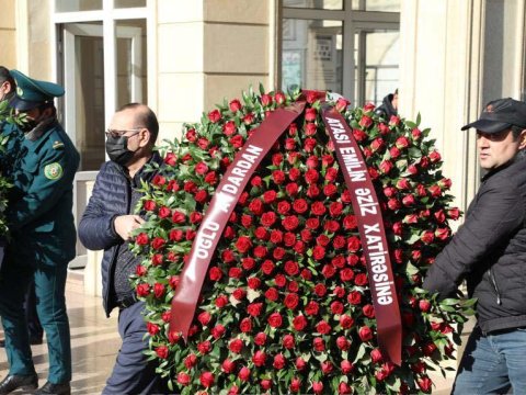 Şəhidlərin vida mərasimindən FOTOLAR - VİDEO